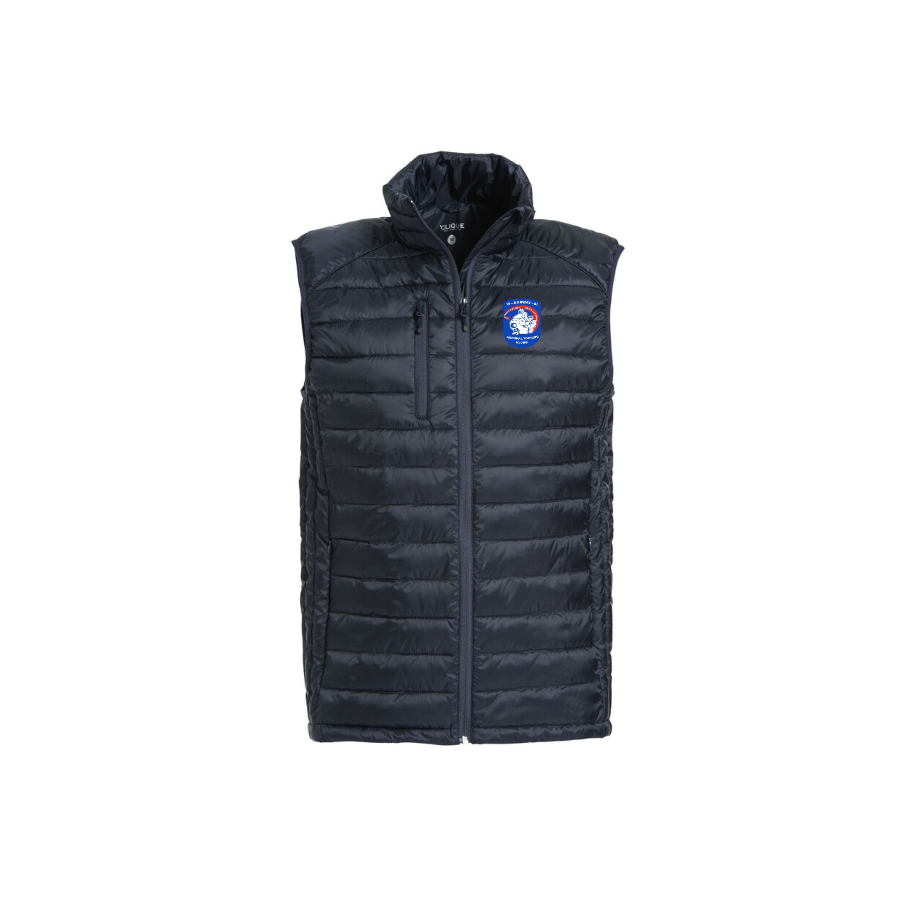 Hudson Vest / Navy / Brodering