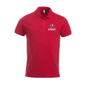 Basic Polo S/S Junior Rød / Norsk Optimistjolleklubb